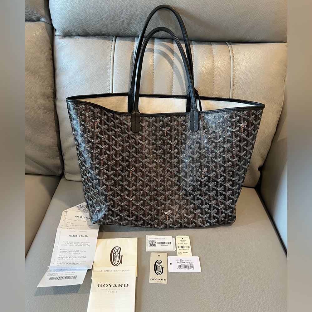 Authentic Goyard St Louis PM Black preloved